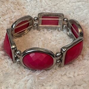 Pink Stone Stretch Bracelet